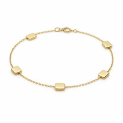 Pulsera de Oro Amarillo 18K Motivos Geométricos