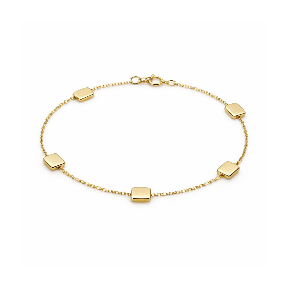 Pulsera de Oro Amarillo 18K Motivos Geométricos