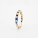 Anillo de oro 18K con zafiros circonitas - M5059242/PF