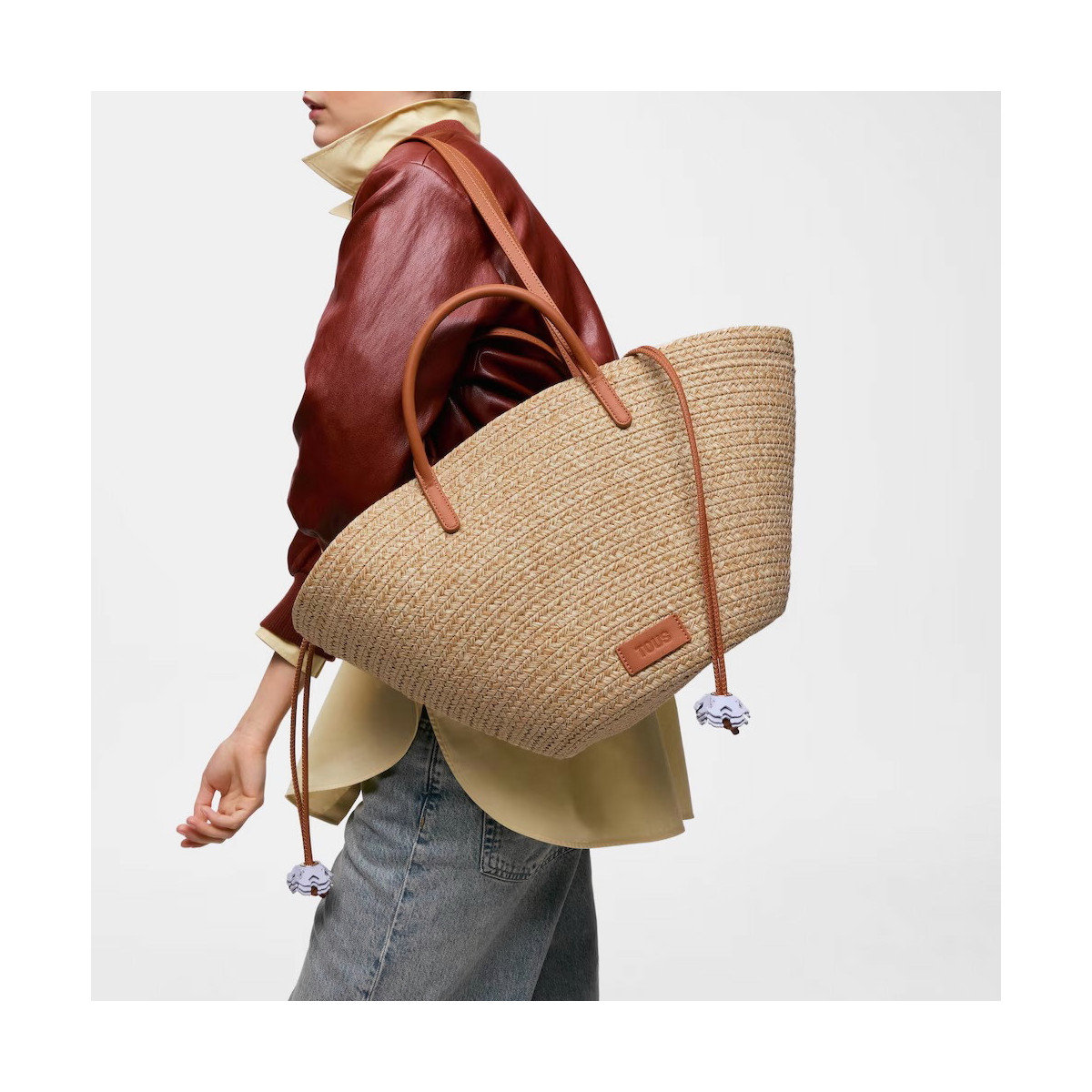 Capazo grande natural TOUS Summer Holidays