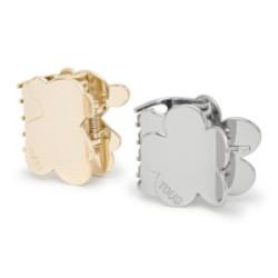 Pack 2 pinzas TOUS Oso-Flor Dorado-Plateado