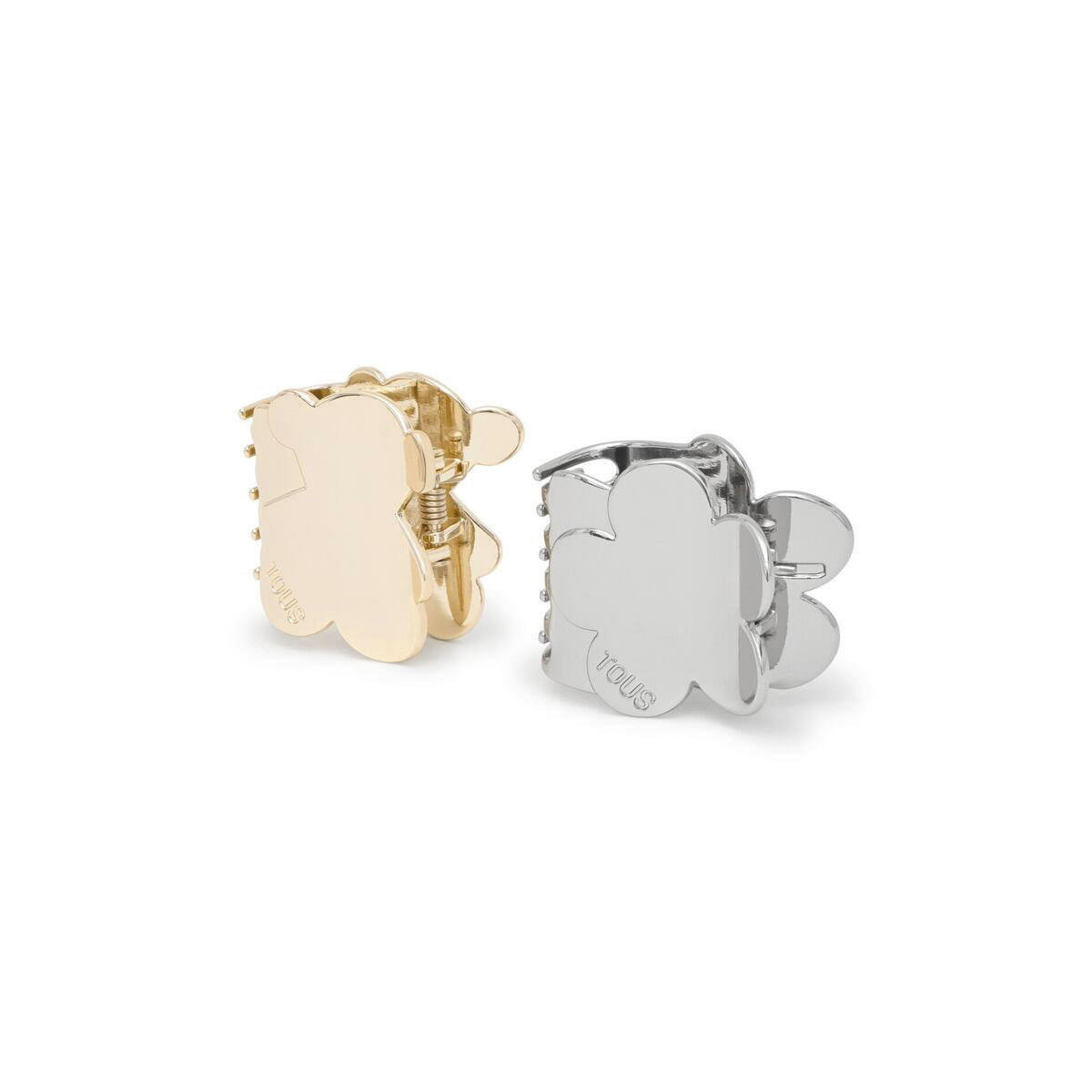 Pack 2 pinzas TOUS Oso-Flor Dorado-Plateado