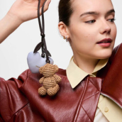 Llavero charm oso y corazón malva TOUS Icons