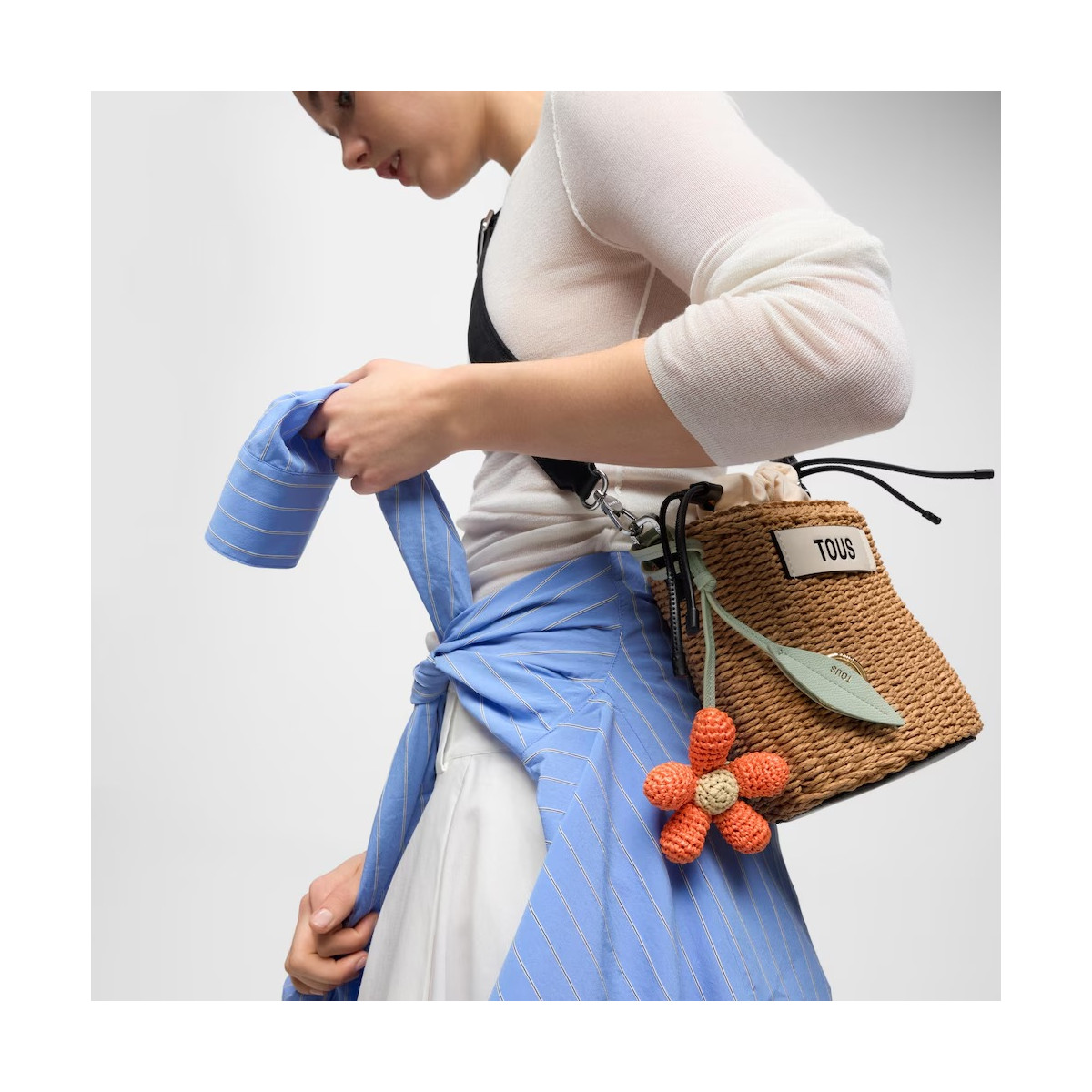 Llavero charm daisy naranja TOUS Icons