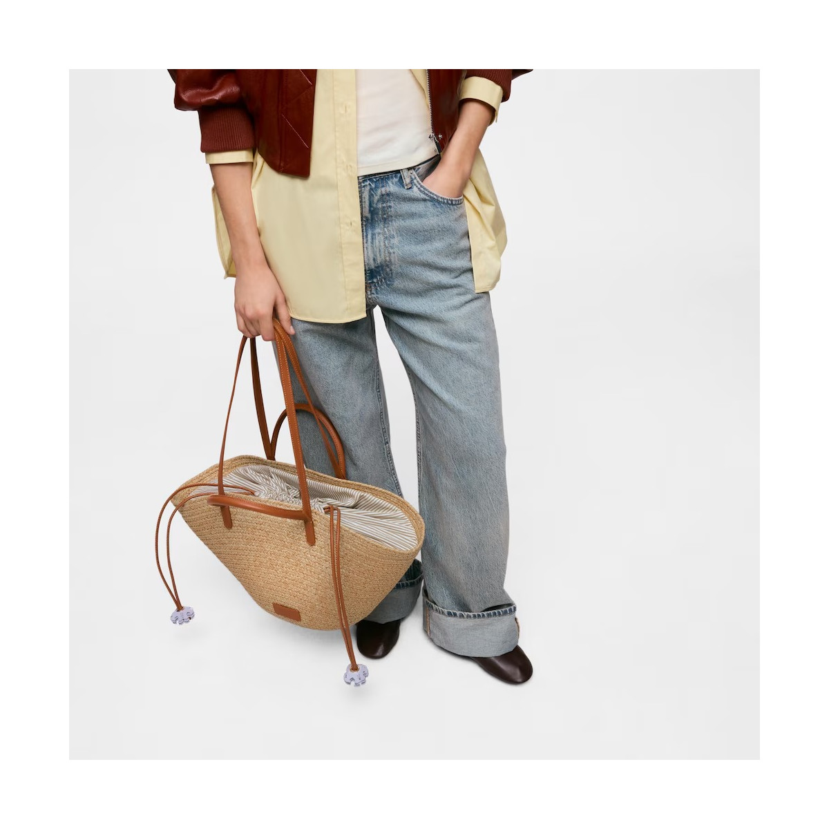 Capazo grande natural TOUS Summer Holidays