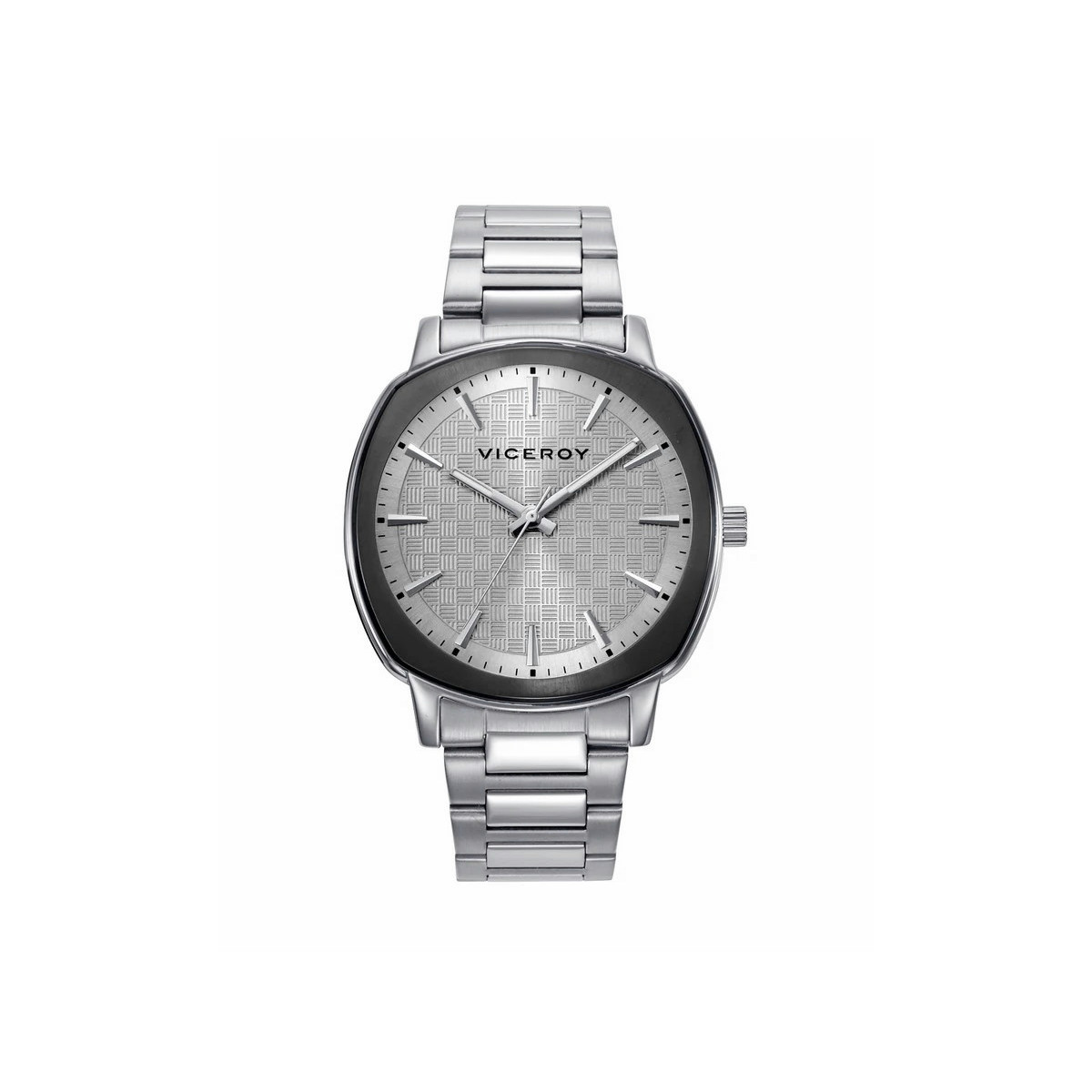 Reloj caja bitono de acero e Ip negro VICEROY