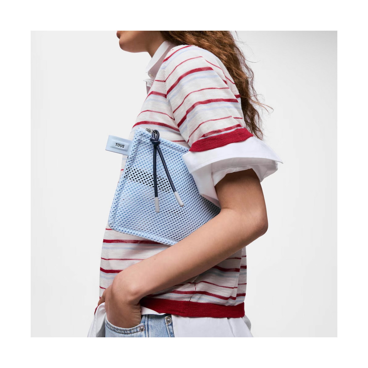 Neceser plano azul cielo TOUS Tulip Mesh