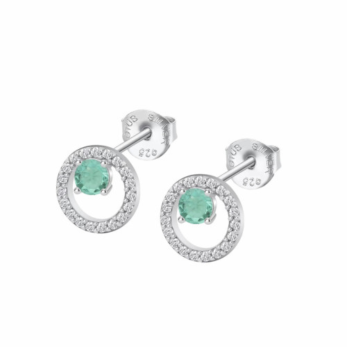 Pendientes geométrico Beyond Classics  LOTUS SILVER