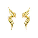 Pendientes de plata trepador triple MARINA GARCIA
