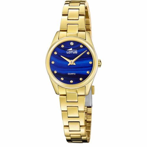 Reloj de mujer 2Gether azul con brazalete de acero LOTUS