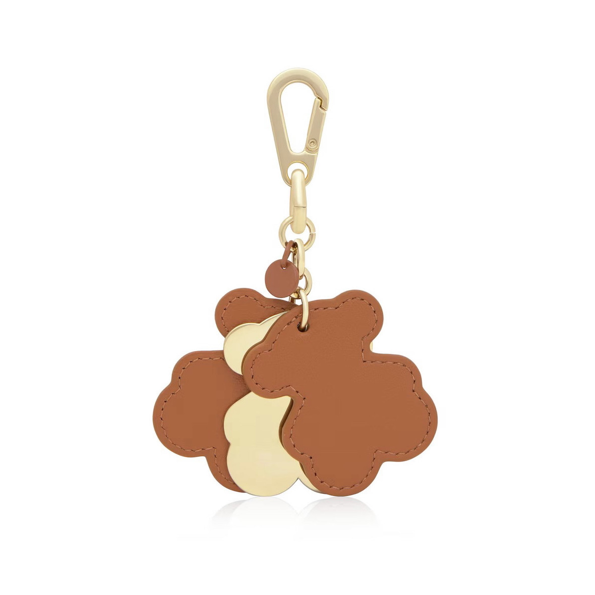 Llavero en color camel Triple Bear TOUS