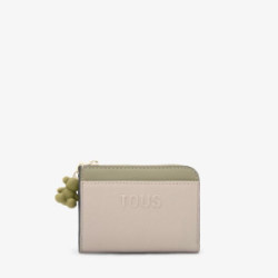 Monedero grande topo y verde Audree Saffiano TOUS