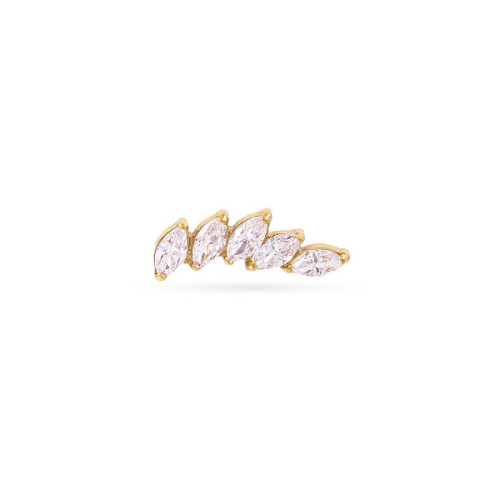 Piercing hojas brillante circonitas ANARTXY