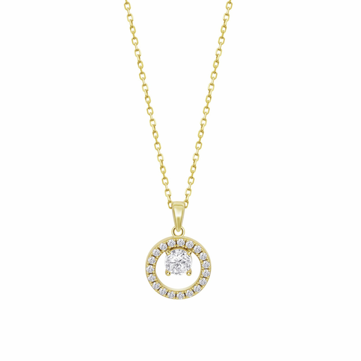 Collar flor LOTUS SILVER