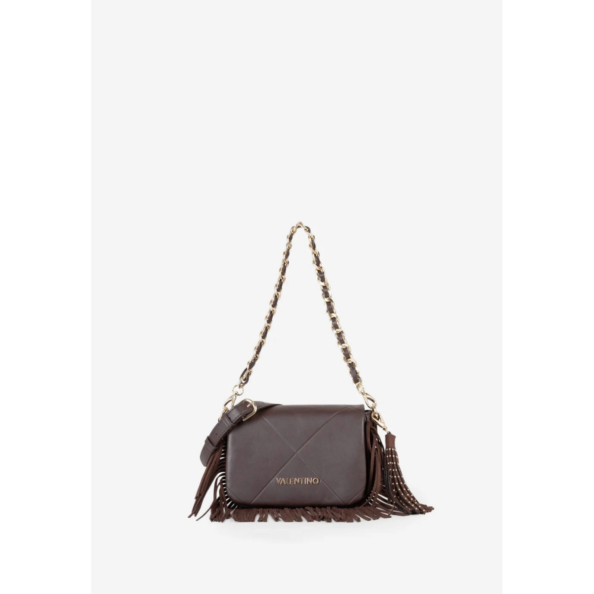 Bolso flecos Astrid marrón VALENTINO
