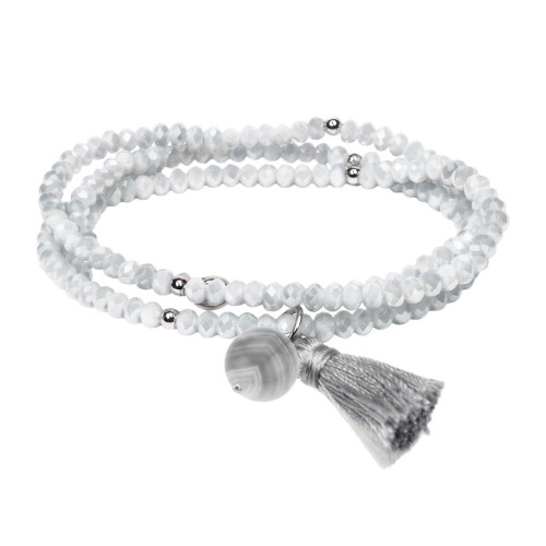 Pulsera Zen Silver Mink MARINA GARCIA