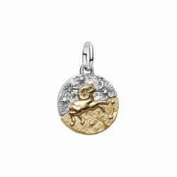 Charm Medallón plata y dorado Zodiaco Aries PANDORA