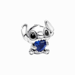 Charm plata Stitch Corazón Azul Disney PANDORA