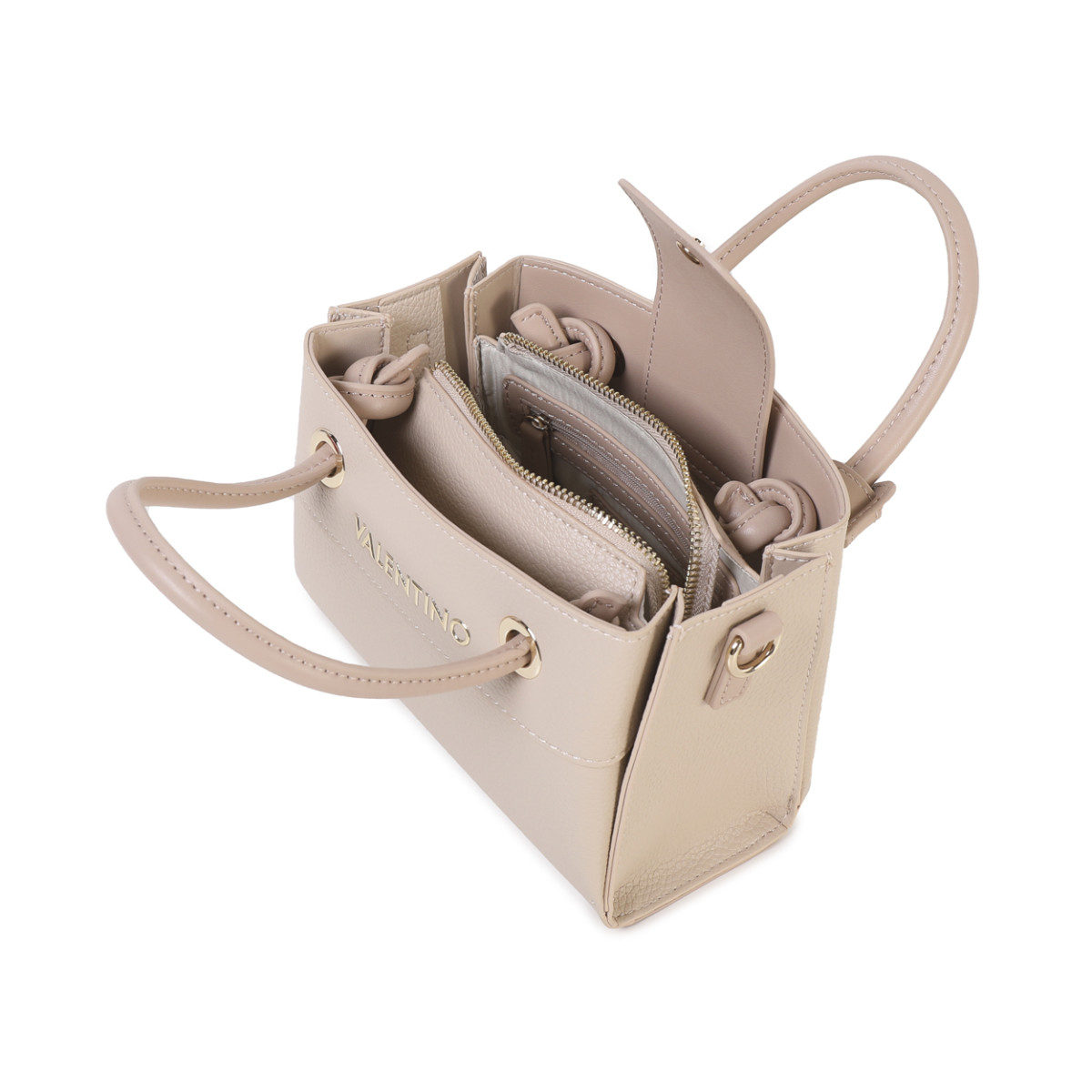 Bolso de mano-bandolera crudo VALENTINO