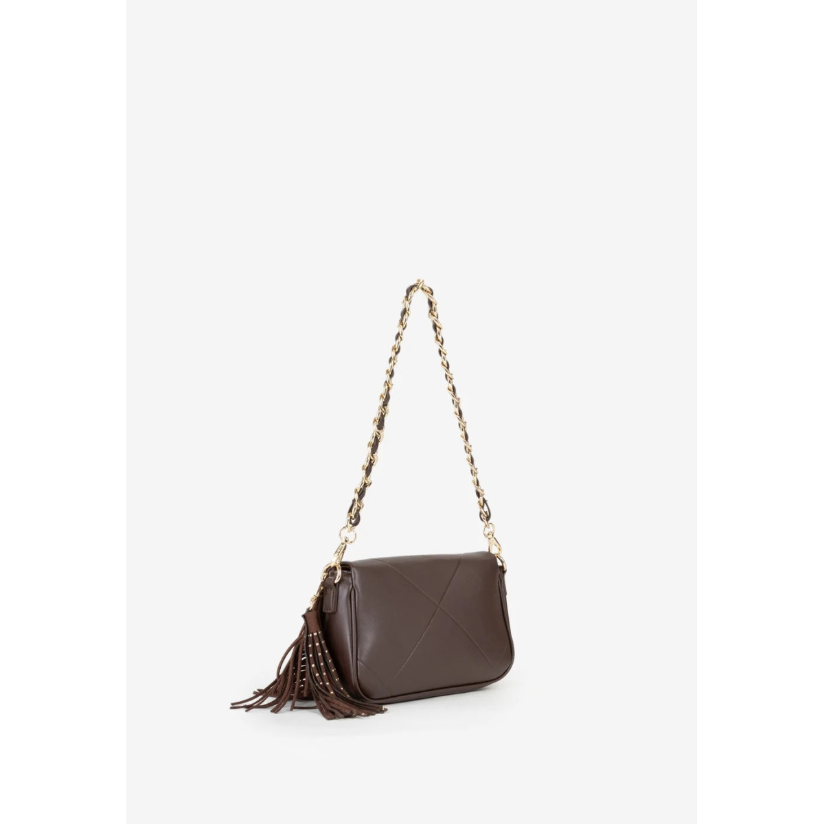 Bolso flecos Astrid marrón VALENTINO
