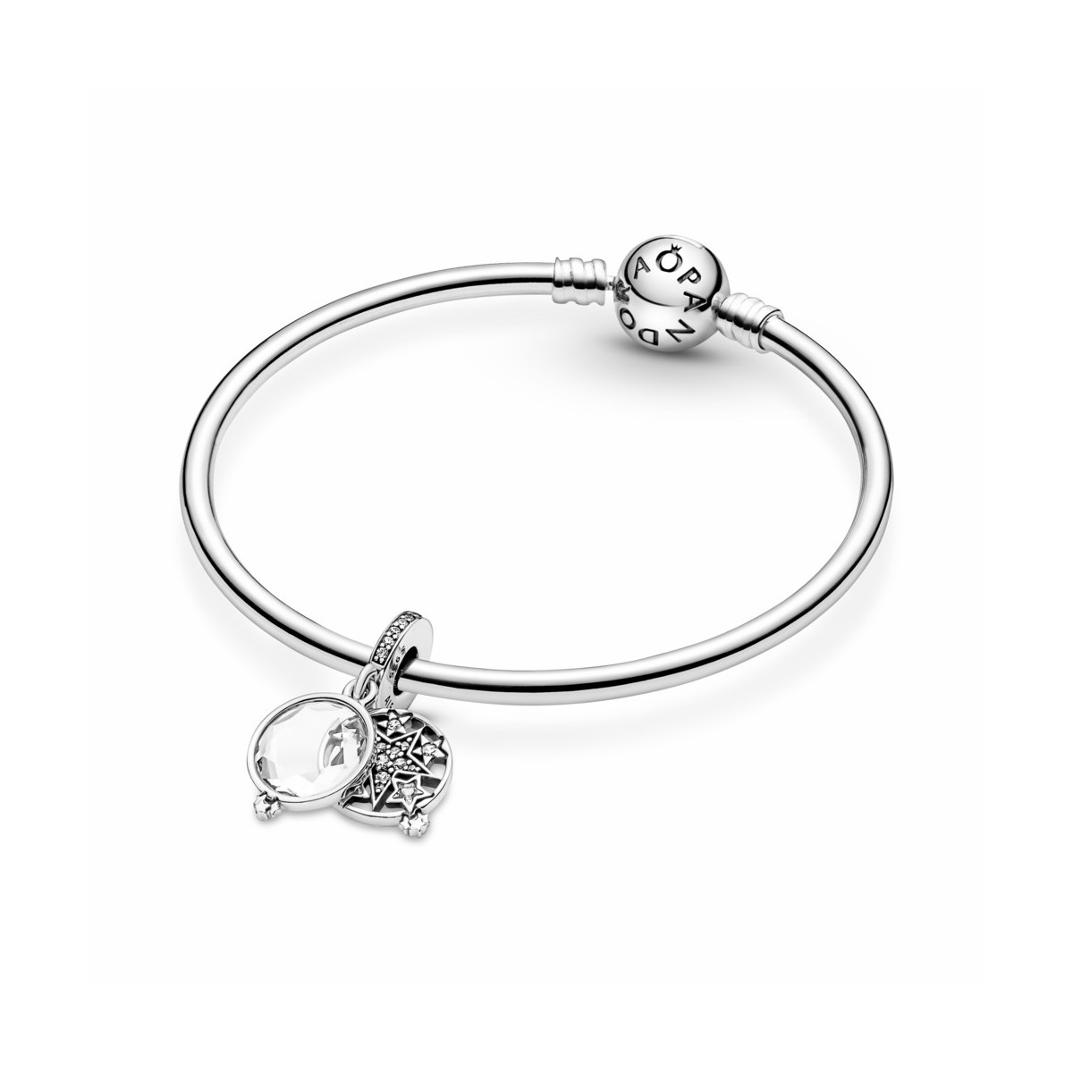 Pandora Charm Colgante Doble Estrella Magnificada