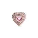 Pandora Charm Corazón Nivelado Brillante