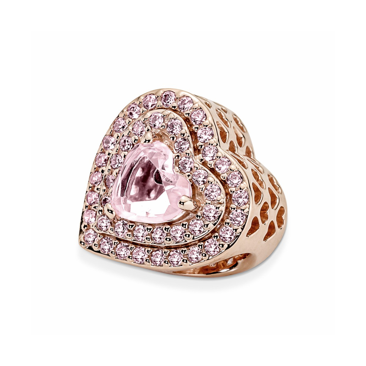 Pandora Charm Corazón Nivelado Brillante