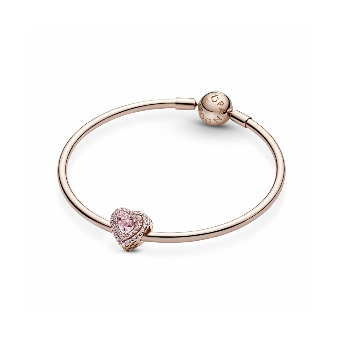 Pandora Charm Corazón Nivelado Brillante