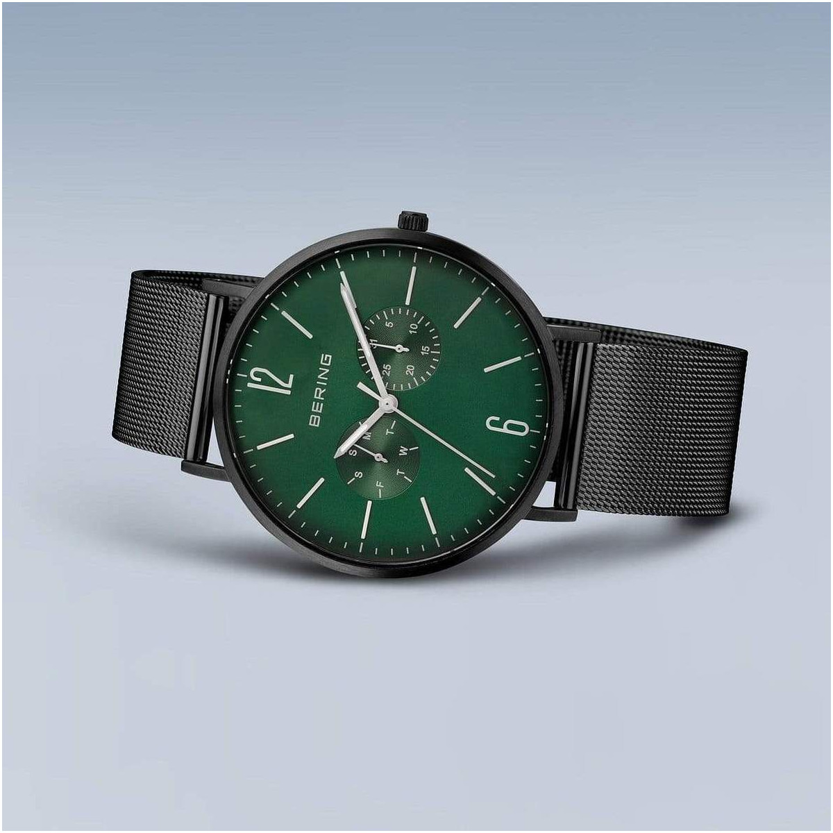 Bering Classic Esfera Verde Negro Mate