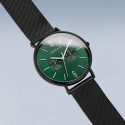 Bering Classic Esfera Verde Negro Mate