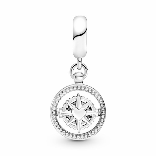 Pandora Charm Colgante Brújula Giratoria