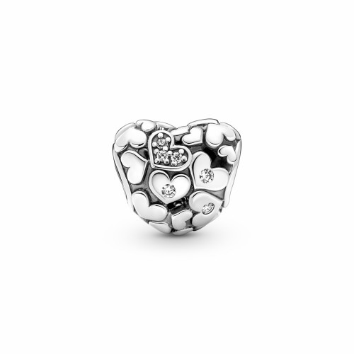 Pandora Charm corazón Filigrana Brillante