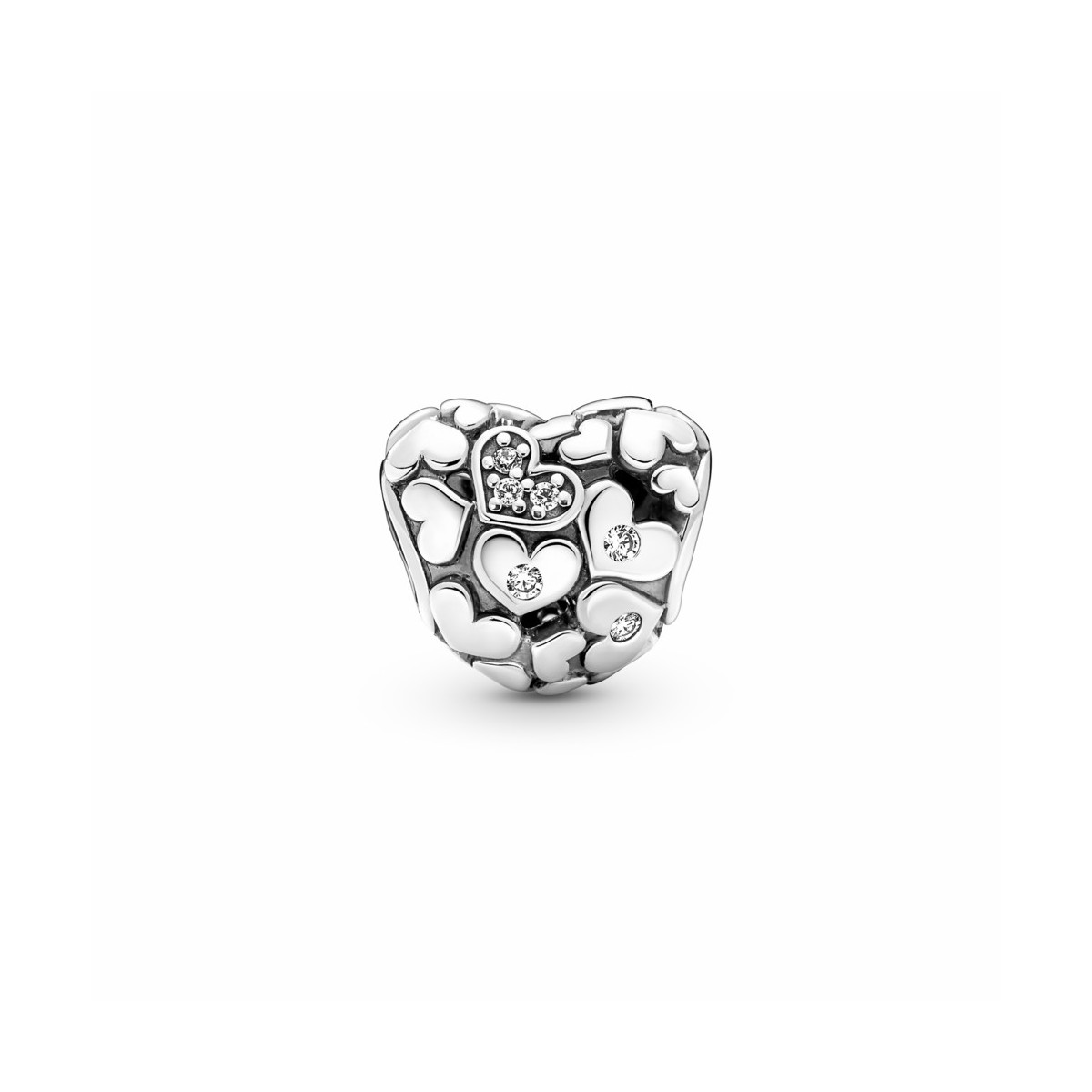 Pandora Charm corazón Filigrana Brillante