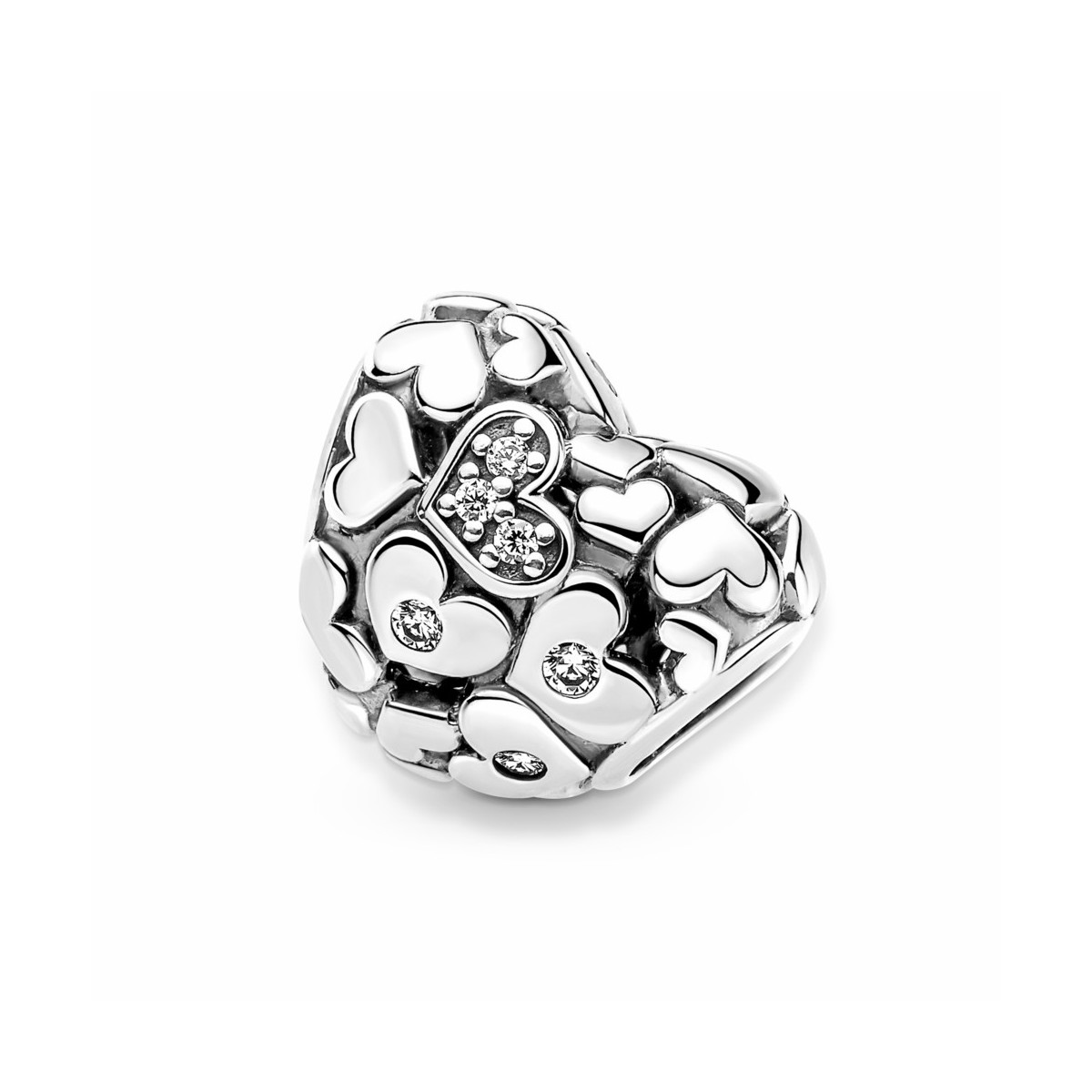 Pandora Charm corazón Filigrana Brillante