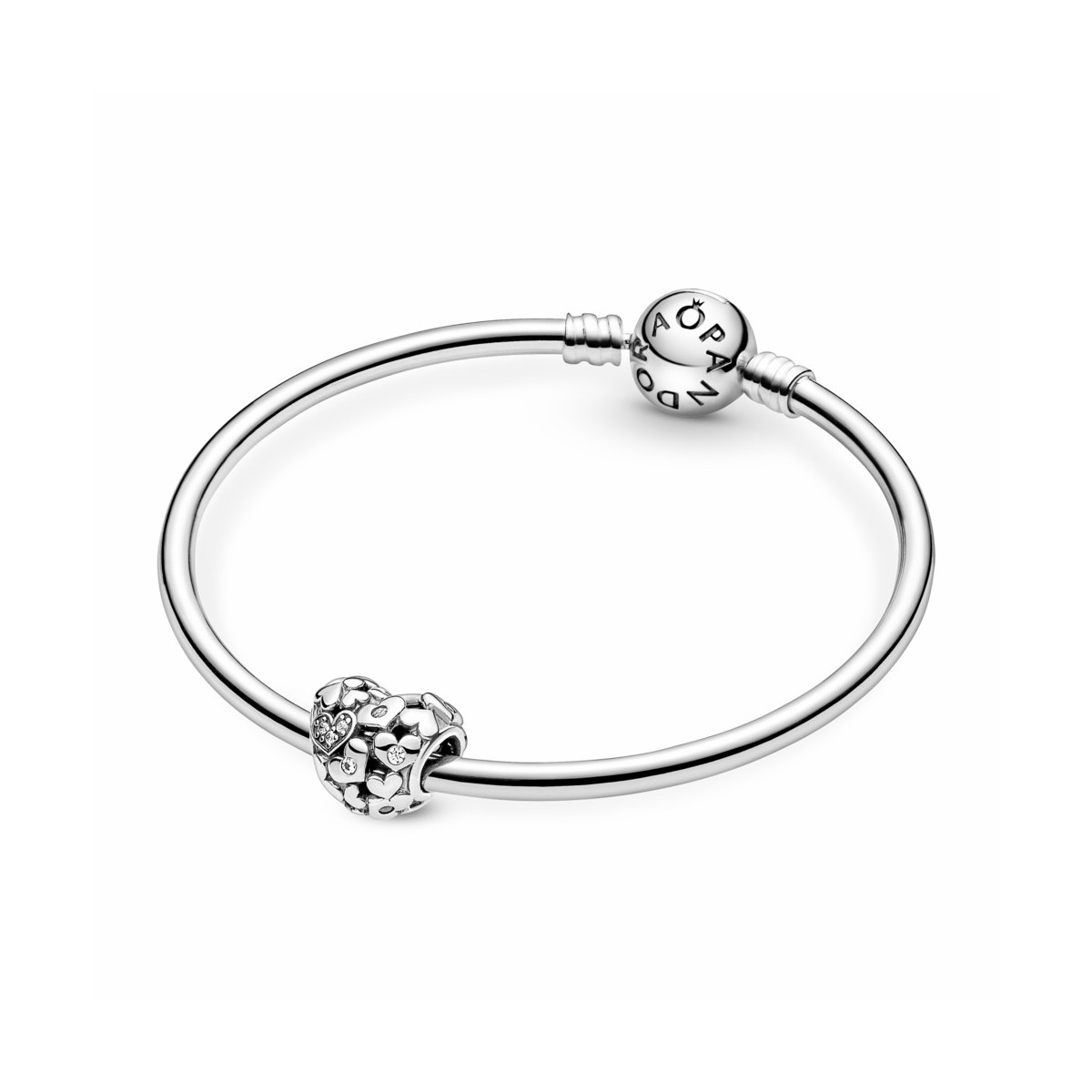 Pandora Charm corazón Filigrana Brillante