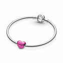 Pandora Charm Corazón Metálico Rosa