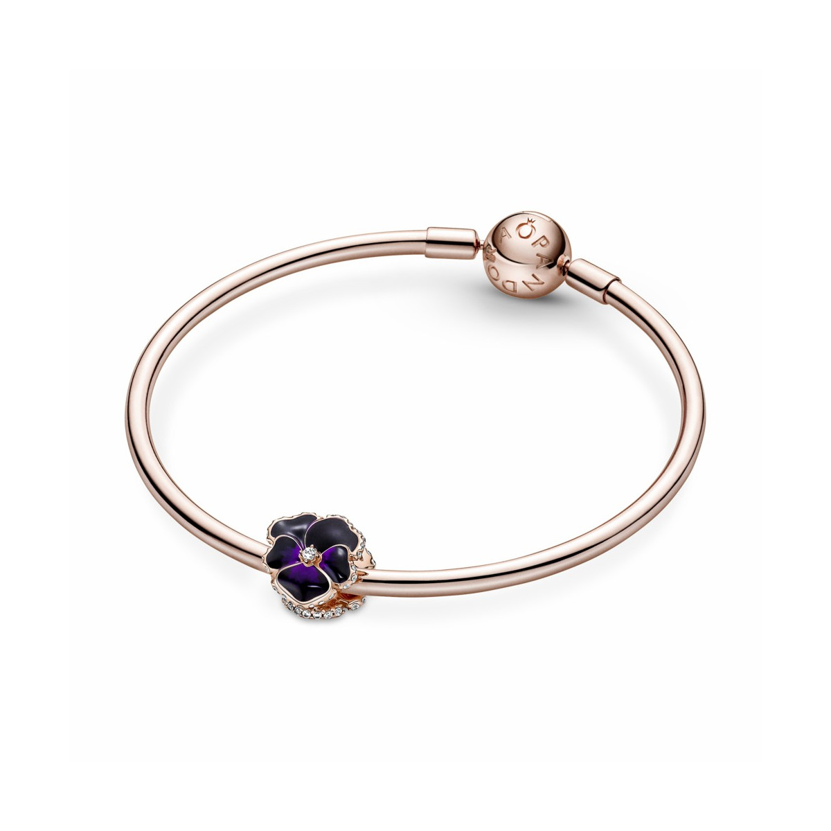 Pandora Charm Flor Pensamiento Morado