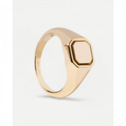 PDPAOLA Anillo Octet Stamp Gold Personalizable - AN01-627