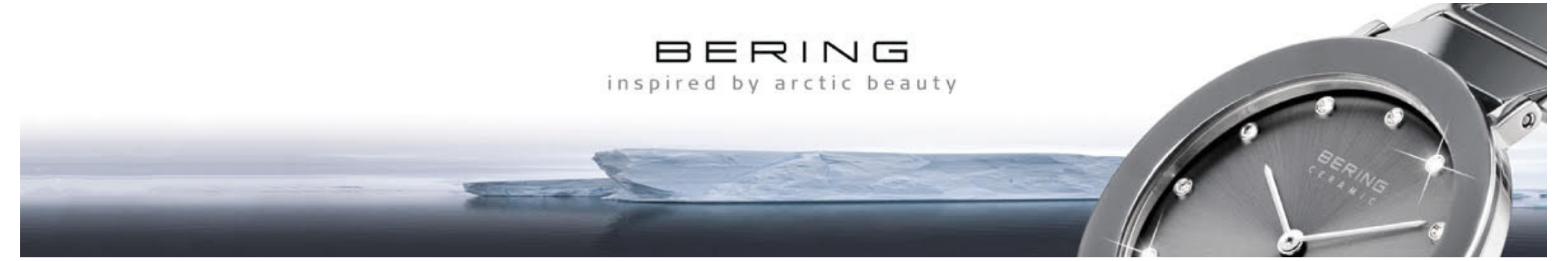 Diseño danés de líneas limpias inspirado en el ártico con cristal zafiro.